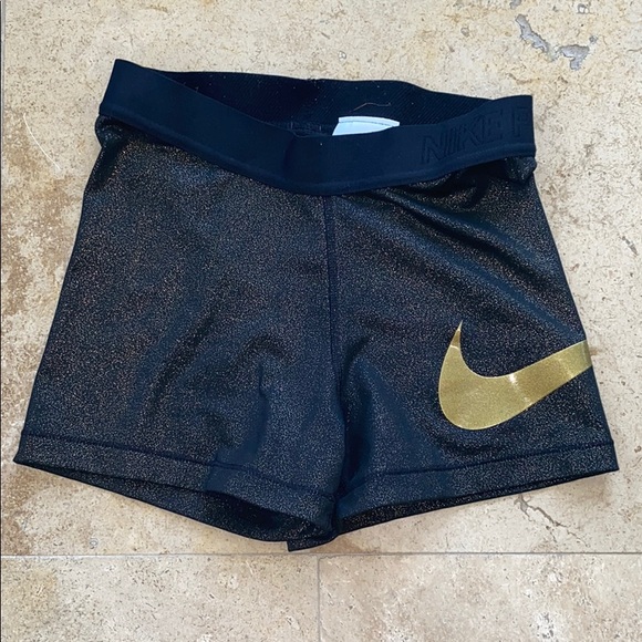 Nike Pants - Black and Gold Nike Pro Spandex